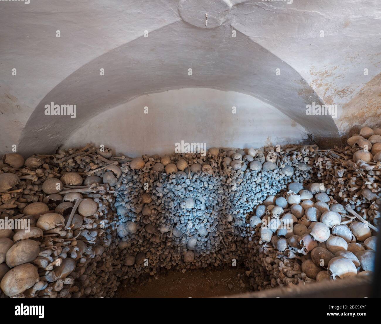 Greding, ossuary Michaelskapelle, Altmühltal, Baviera, Germania Foto Stock