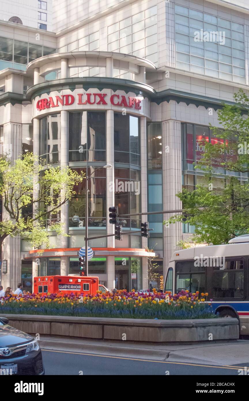Grand Lux Cafe, Chicago, il., Stati Uniti Foto Stock