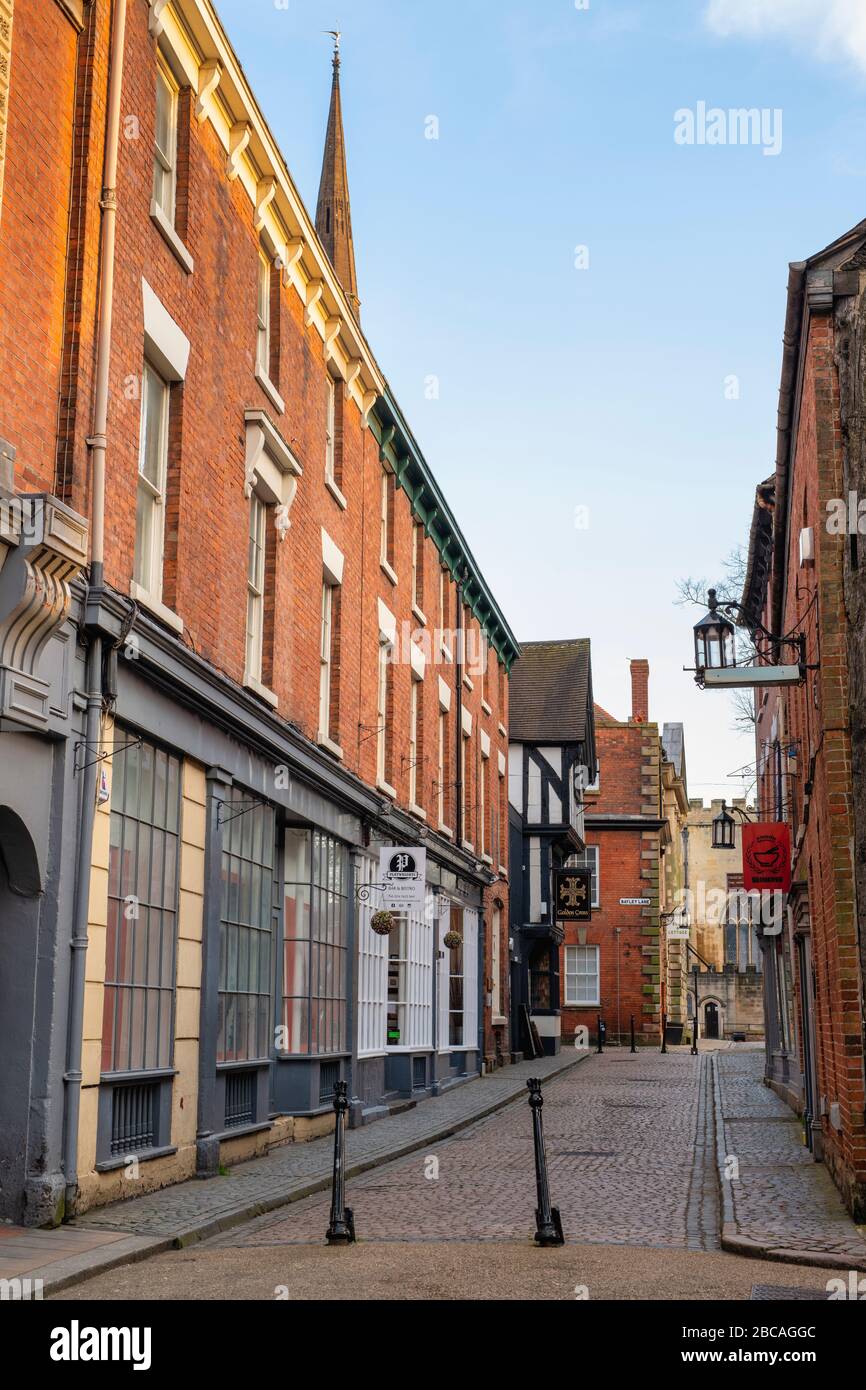 Corsia di fieno all'alba. Coventry, West Midlands, Inghilterra Foto Stock