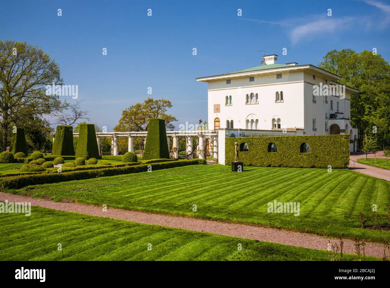 Svezia, Isola di Oland, Borgholm, Palazzo Solliden Slott, Palazzo estivo della Famiglia reale svedese, esterno Foto Stock