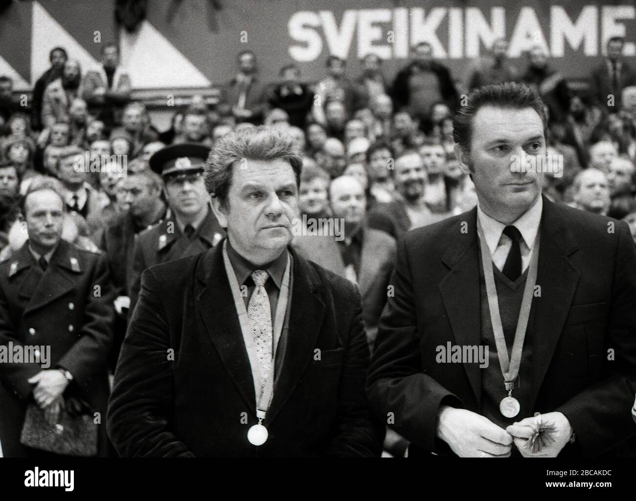 Valdas Garastas. Ha allenato la squadra nazionale dell'Unione Sovietica, la squadra nazionale lituana e il club Žalgiris Kaunas. Foto Stock