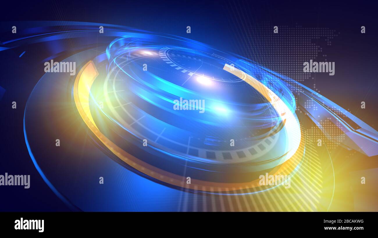 lo sfondo del rendering 3d è perfetto per qualsiasi tipo di presentazione di notizie o informazioni. Lo sfondo presenta un layout elegante e pulito Foto Stock