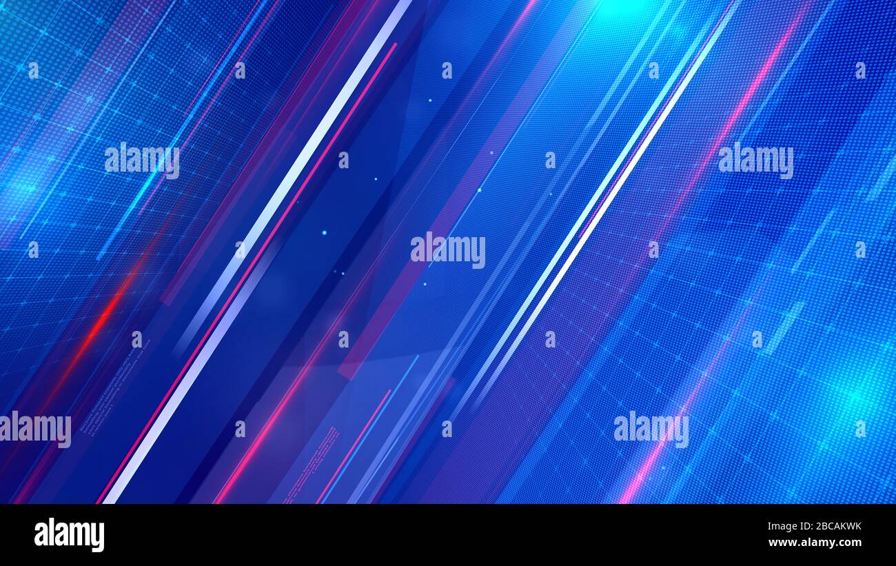 lo sfondo del rendering 3d è perfetto per qualsiasi tipo di presentazione di notizie o informazioni. Lo sfondo presenta un layout elegante e pulito Foto Stock