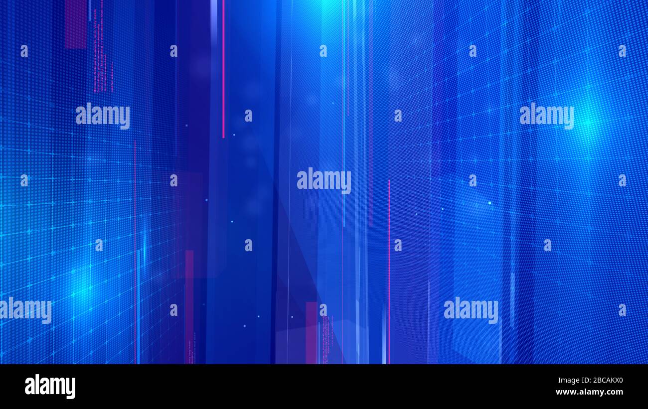 lo sfondo del rendering 3d è perfetto per qualsiasi tipo di presentazione di notizie o informazioni. Lo sfondo presenta un layout elegante e pulito Foto Stock