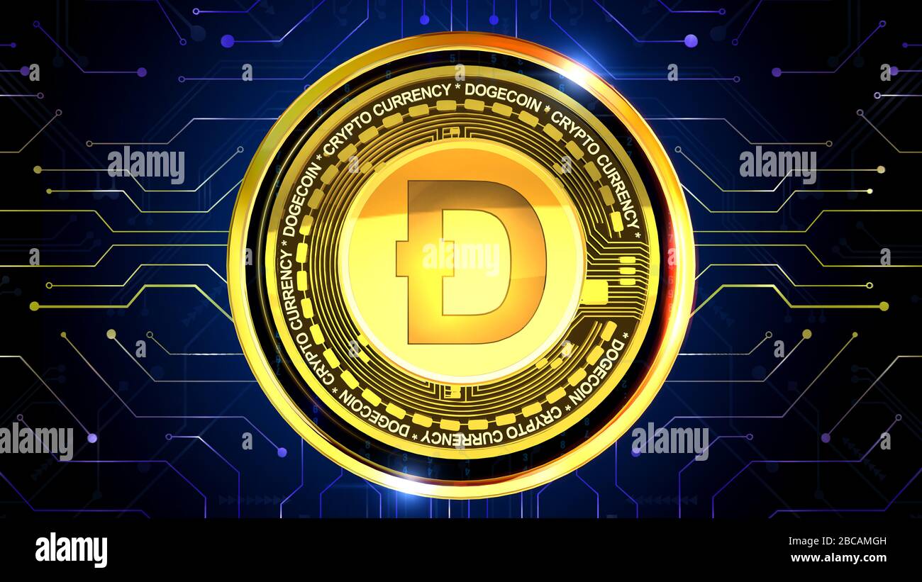 Lo sfondo della criptovaluta è perfetto per qualsiasi tipo di presentazione di notizie o informazioni. Lo sfondo presenta un layout elegante e pulito Foto Stock