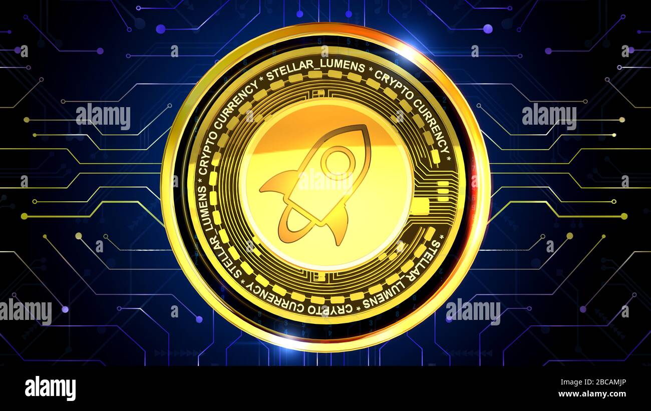 Lo sfondo della criptovaluta è perfetto per qualsiasi tipo di presentazione di notizie o informazioni. Lo sfondo presenta un layout elegante e pulito Foto Stock