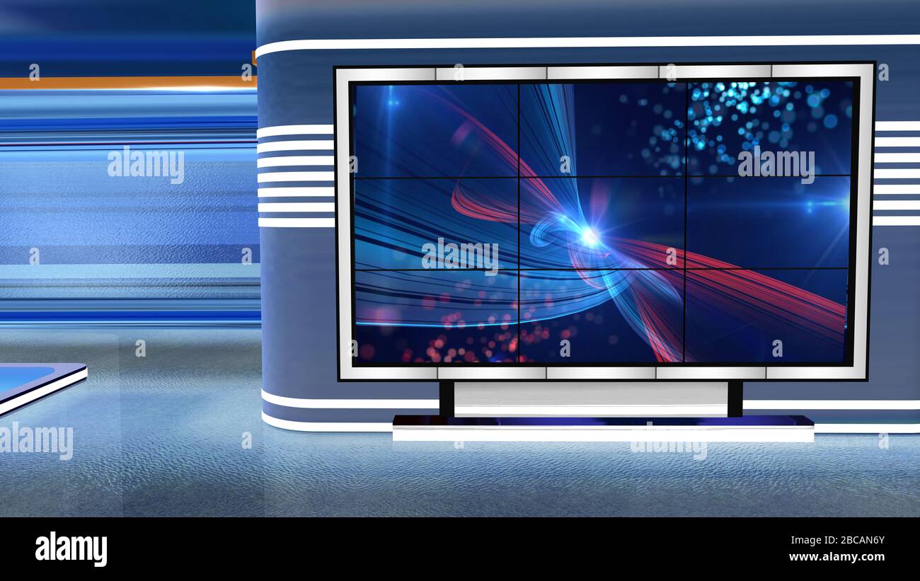 Lo sfondo del rendering 3D è perfetto per qualsiasi tipo di presentazione di notizie o informazioni. Lo sfondo presenta un layout elegante e pulito Foto Stock