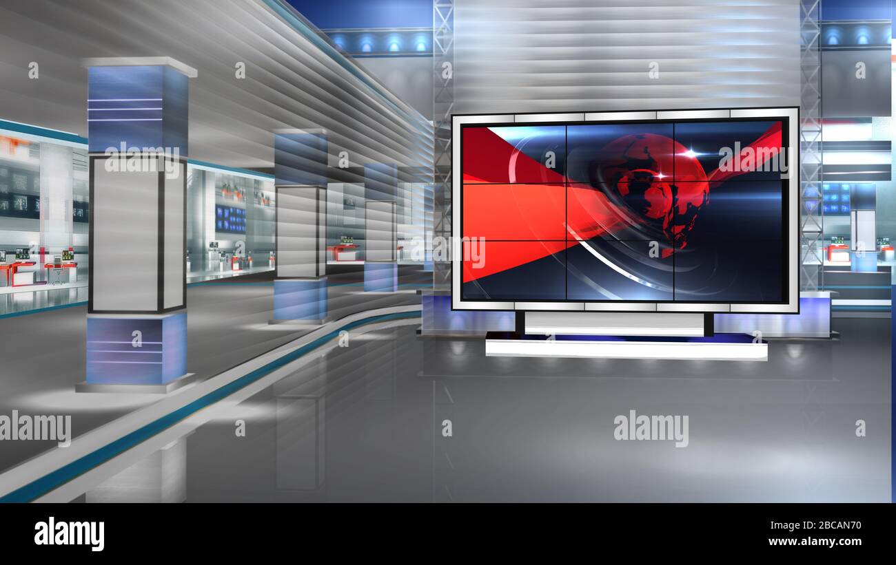 Lo sfondo del rendering 3D è perfetto per qualsiasi tipo di presentazione di notizie o informazioni. Lo sfondo presenta un layout elegante e pulito Foto Stock