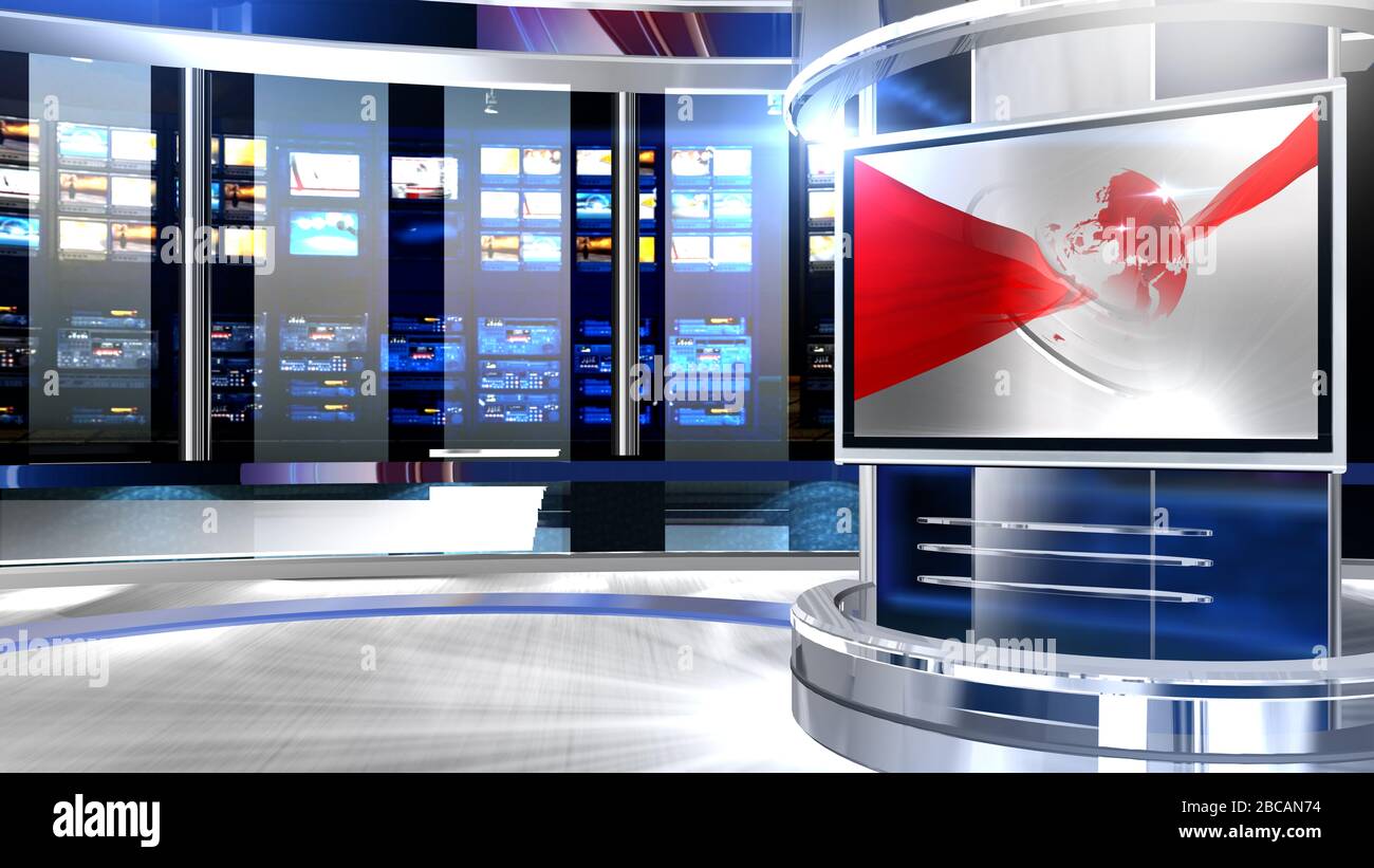 Lo sfondo del rendering 3D è perfetto per qualsiasi tipo di presentazione di notizie o informazioni. Lo sfondo presenta un layout elegante e pulito Foto Stock