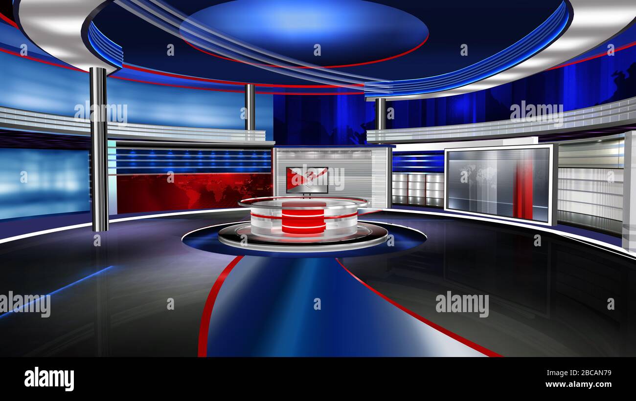 Lo sfondo del rendering 3D è perfetto per qualsiasi tipo di presentazione di notizie o informazioni. Lo sfondo presenta un layout elegante e pulito Foto Stock