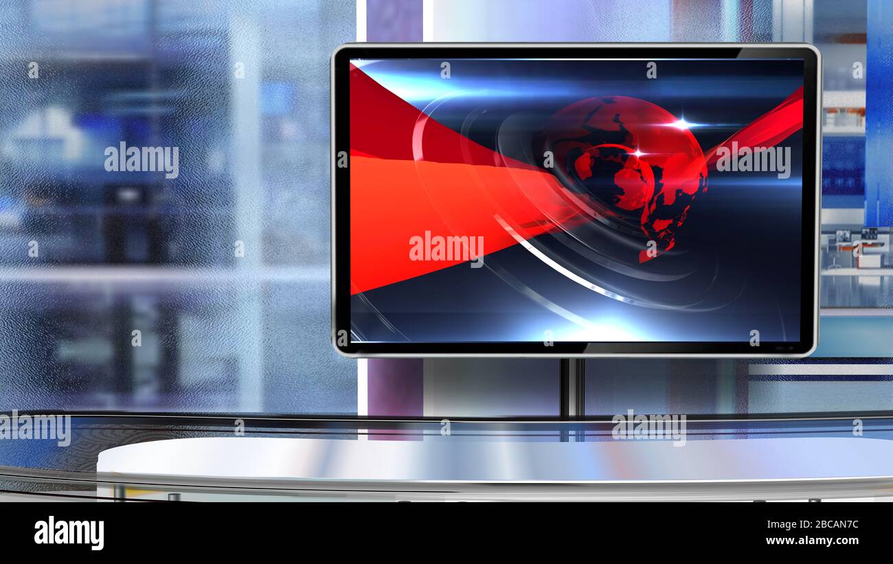 Lo sfondo del rendering 3D è perfetto per qualsiasi tipo di presentazione di notizie o informazioni. Lo sfondo presenta un layout elegante e pulito Foto Stock