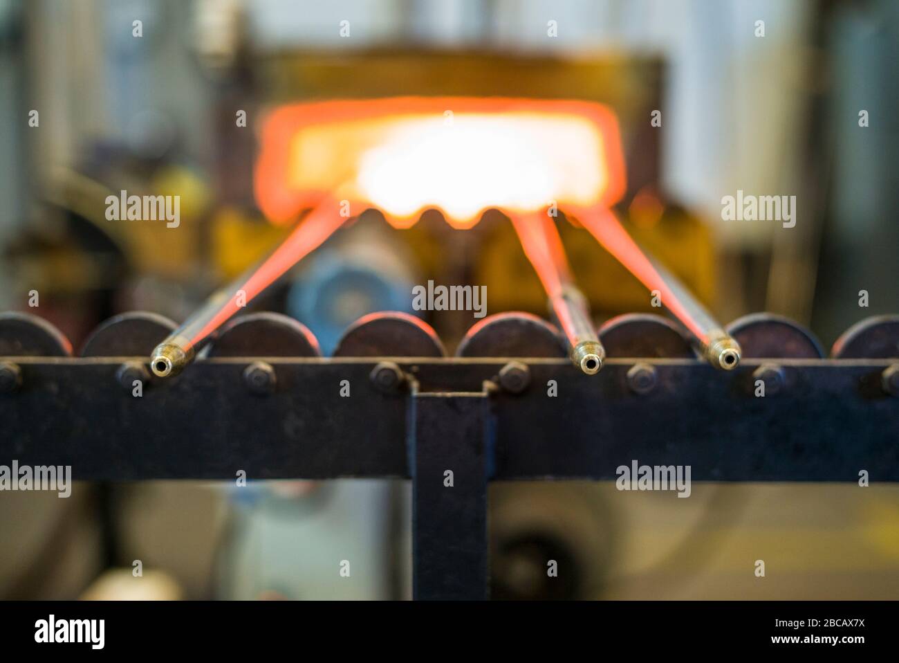 Svezia, Sud-Est Svezia, Glasriget, Regno di vetro storico regione di produzione di vetro, Boda, Boda Glasbruk ex vetreria, forno di vetro Foto Stock