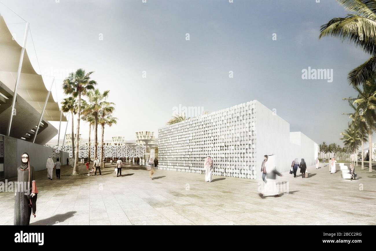 'Italiano: Al Dhakira-commercial-District -Qatar; 2014; RRC STUDIO Architects; Romolo Calabrese; ' Foto Stock