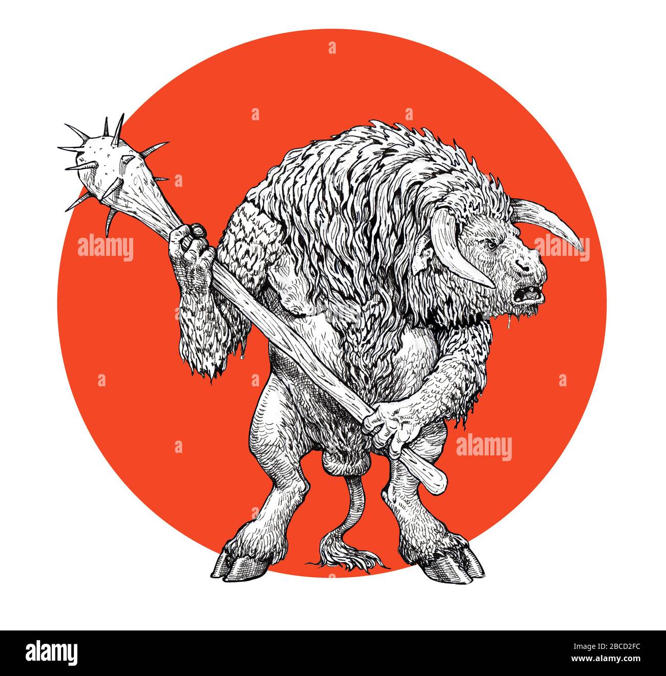 pic Disegno Facile Di Un Mostro https www alamy it illustrazione di un mostro anatomia dei minotauri creatura mitica dai miti greci disegno fantasy image351870608 html