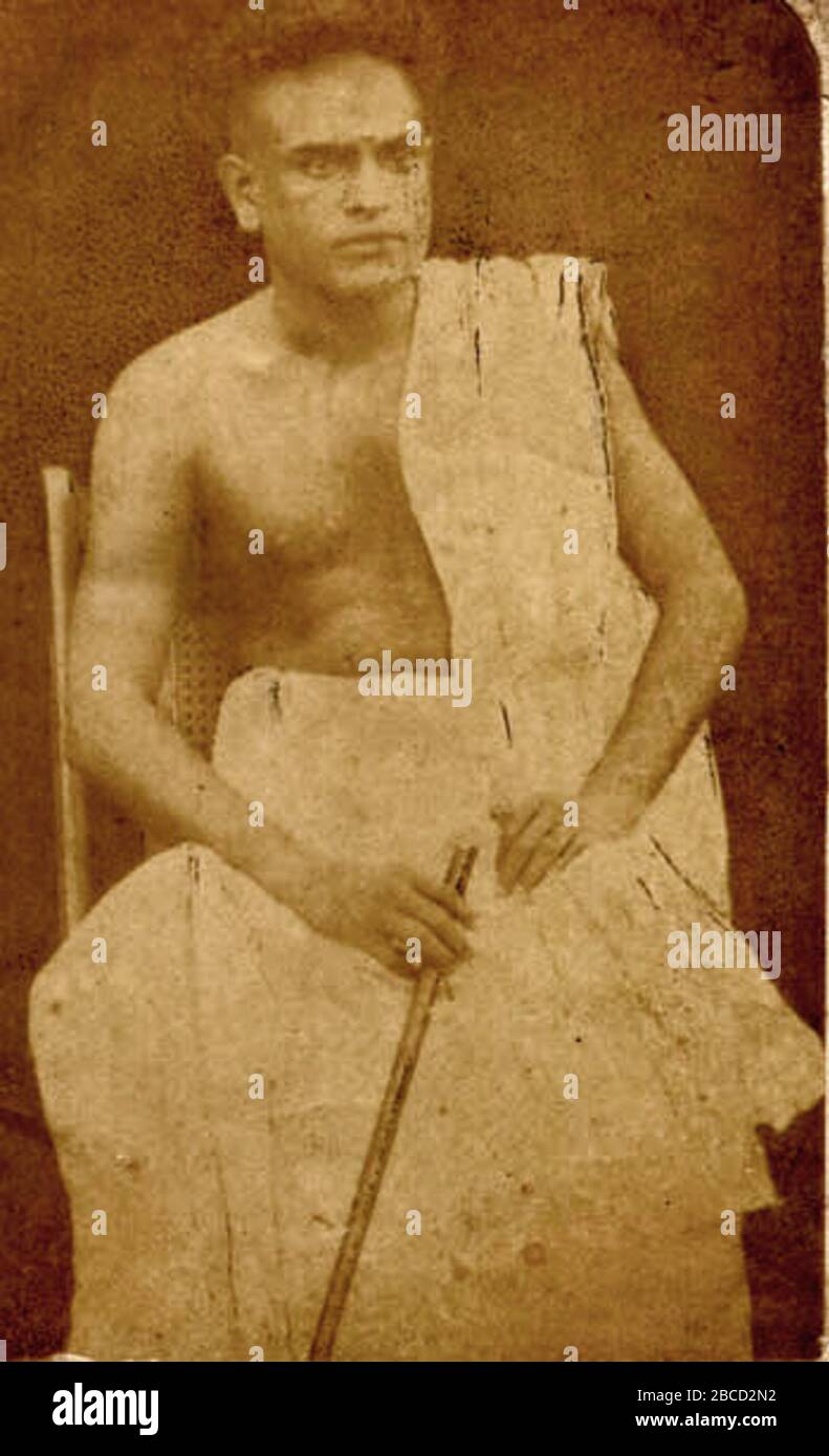 «CV da giovane; 2 gennaio 1881; http://cvramanpillai.wordpress.com/pictures/; Sconosciuto a Trivandrum;» Foto Stock