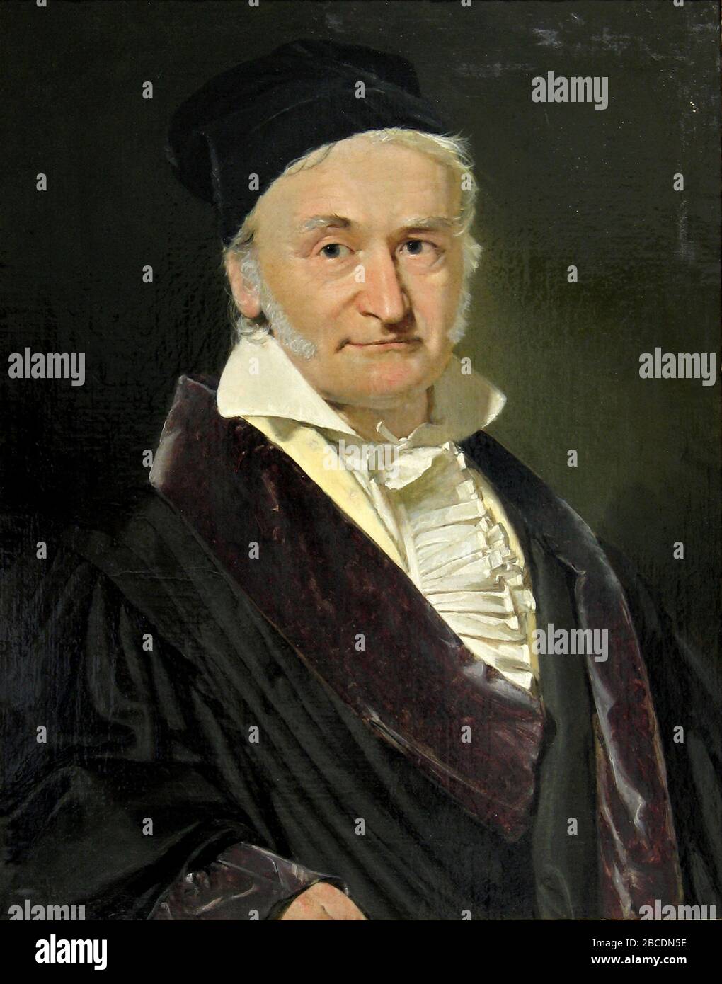 Johann Carl Friedrich Gauss (1777 – 1855) matematico e fisico tedesco, dipinto da Christian Albrecht Jensen Foto Stock