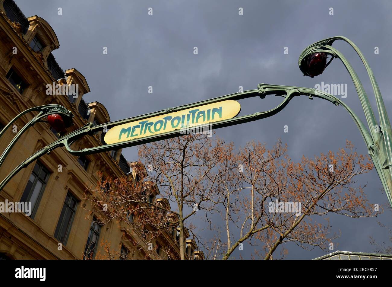 Parigi, die Hauptstadt Frankreichs: Stazione della metropolitana di Eine Foto Stock