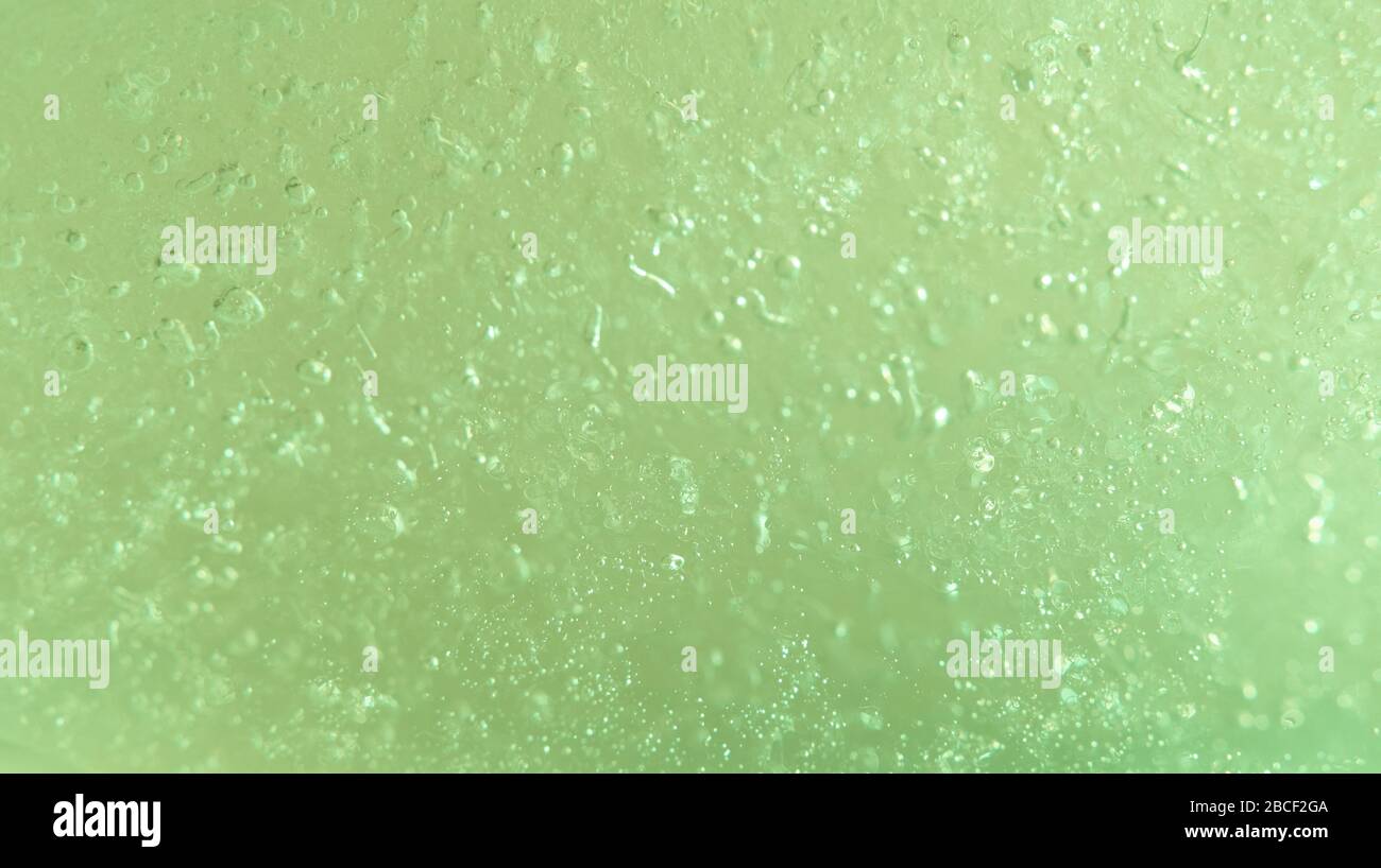 Pulire la bolla con una struttura di ghiaccio. Modello di acqua congelata Foto Stock