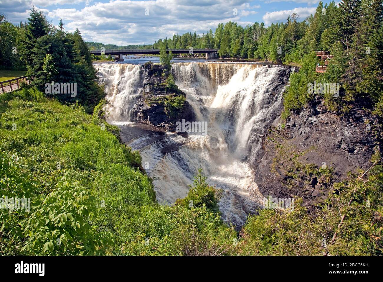 Kakabeka Falls vicino Thunder Bay nel Nord Ontario; Canada; Ontario; Nord America Foto Stock