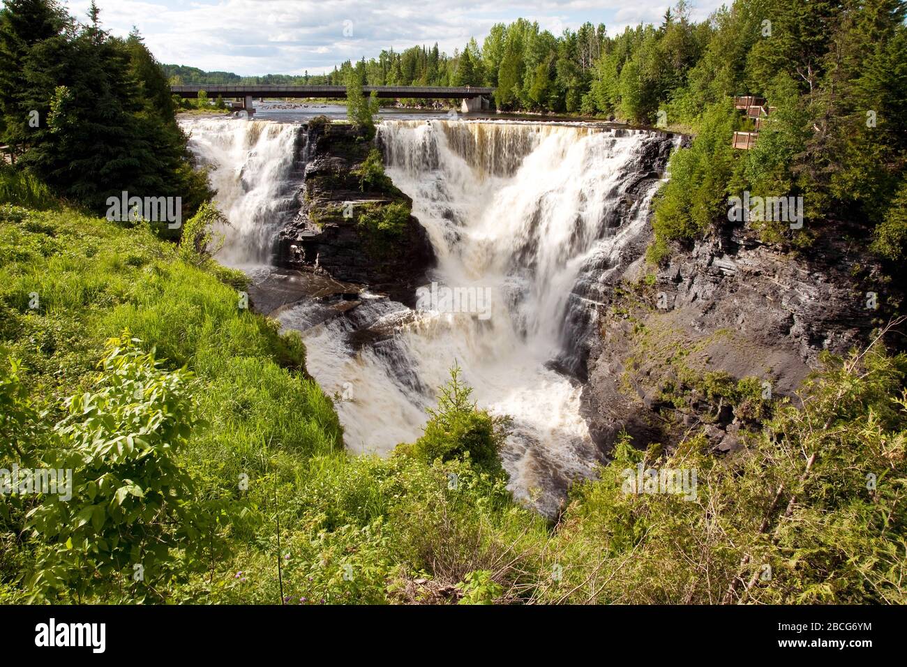 Kakabeka Falls vicino Thunder Bay nel Nord Ontario; Canada; Ontario; Nord America Foto Stock