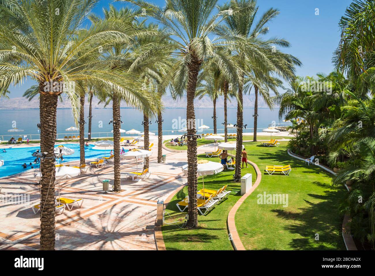 Il Gia Beach Hotel Resort a Tiberiade, Galilea, Israele, Medio Oriente. Foto Stock