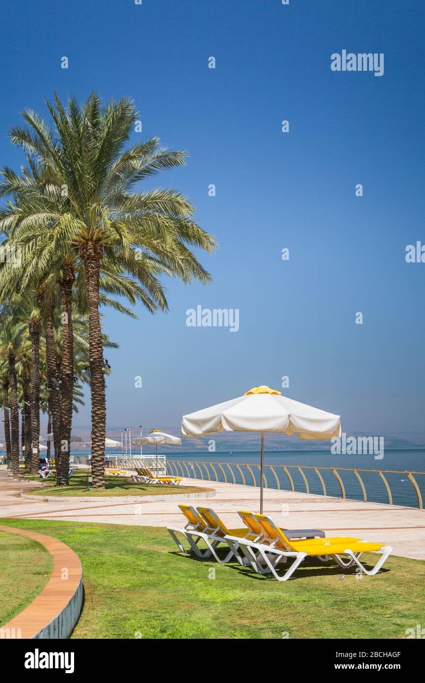 Il Gia Beach Hotel Resort a Tiberiade, Galilea, Israele, Medio Oriente. Foto Stock