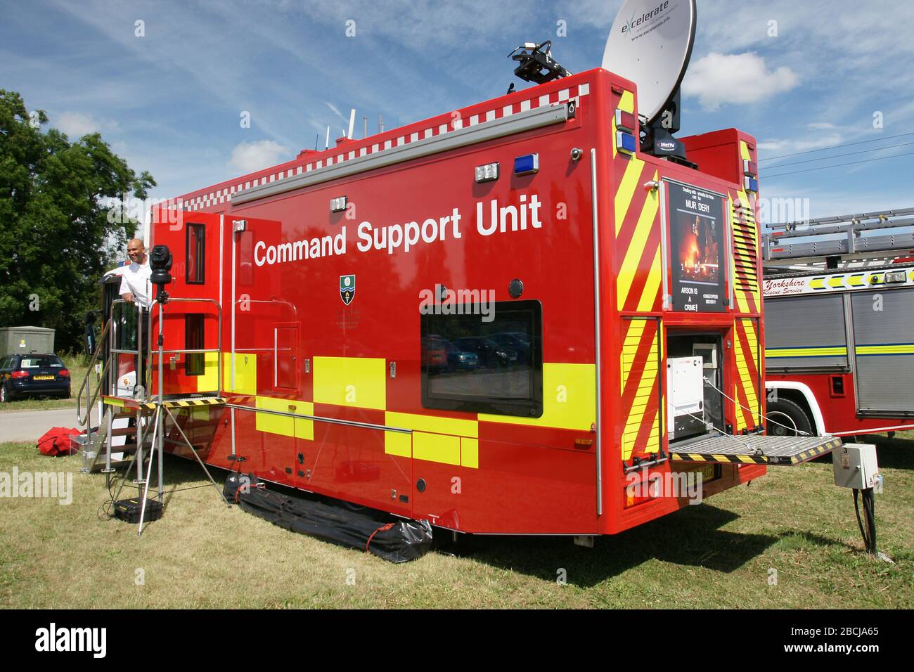 unità di comando e controllo antincendio in caso di incidente Foto Stock