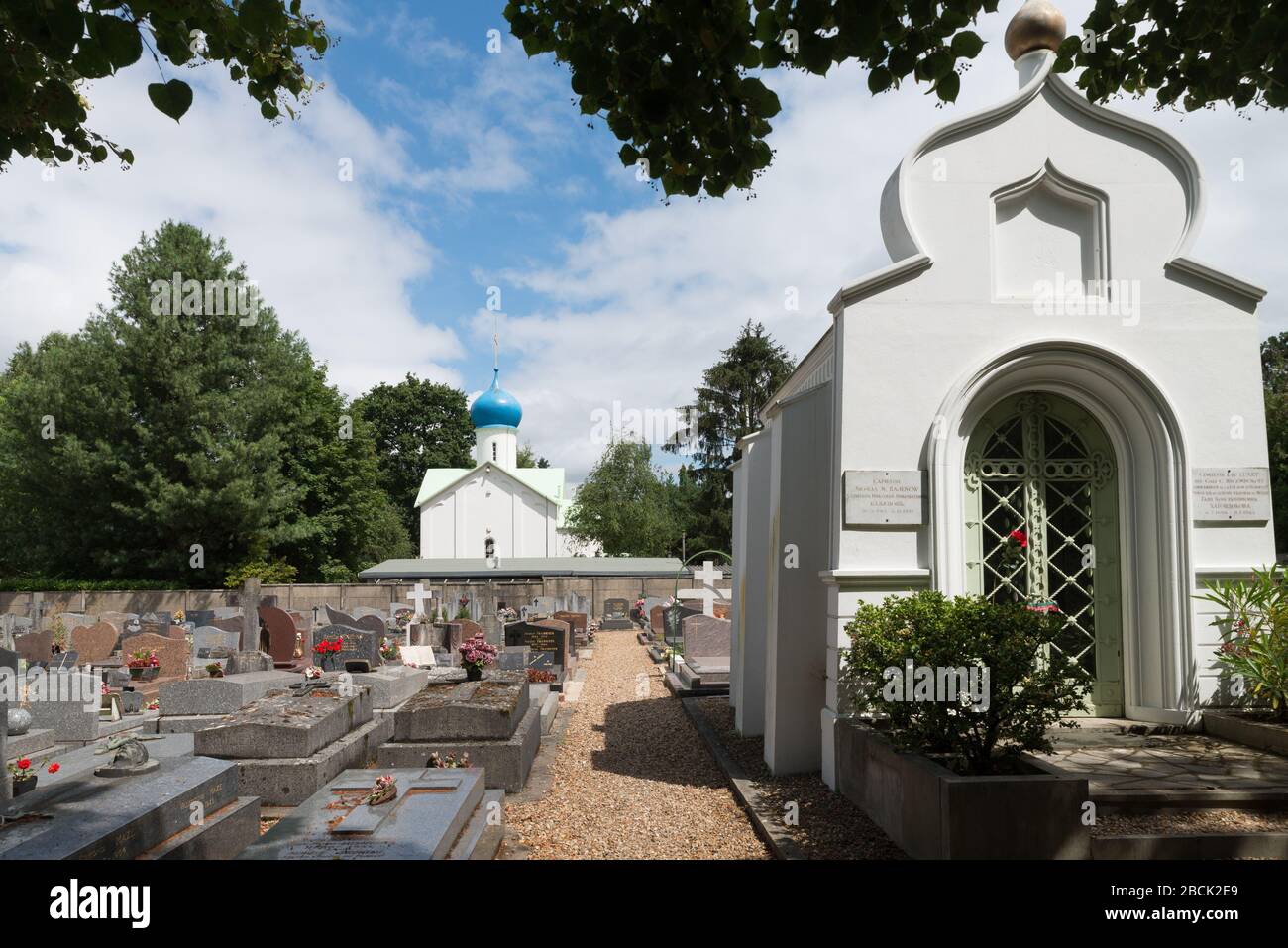 Sainte Genevieve des Bois cimitero russo Foto Stock