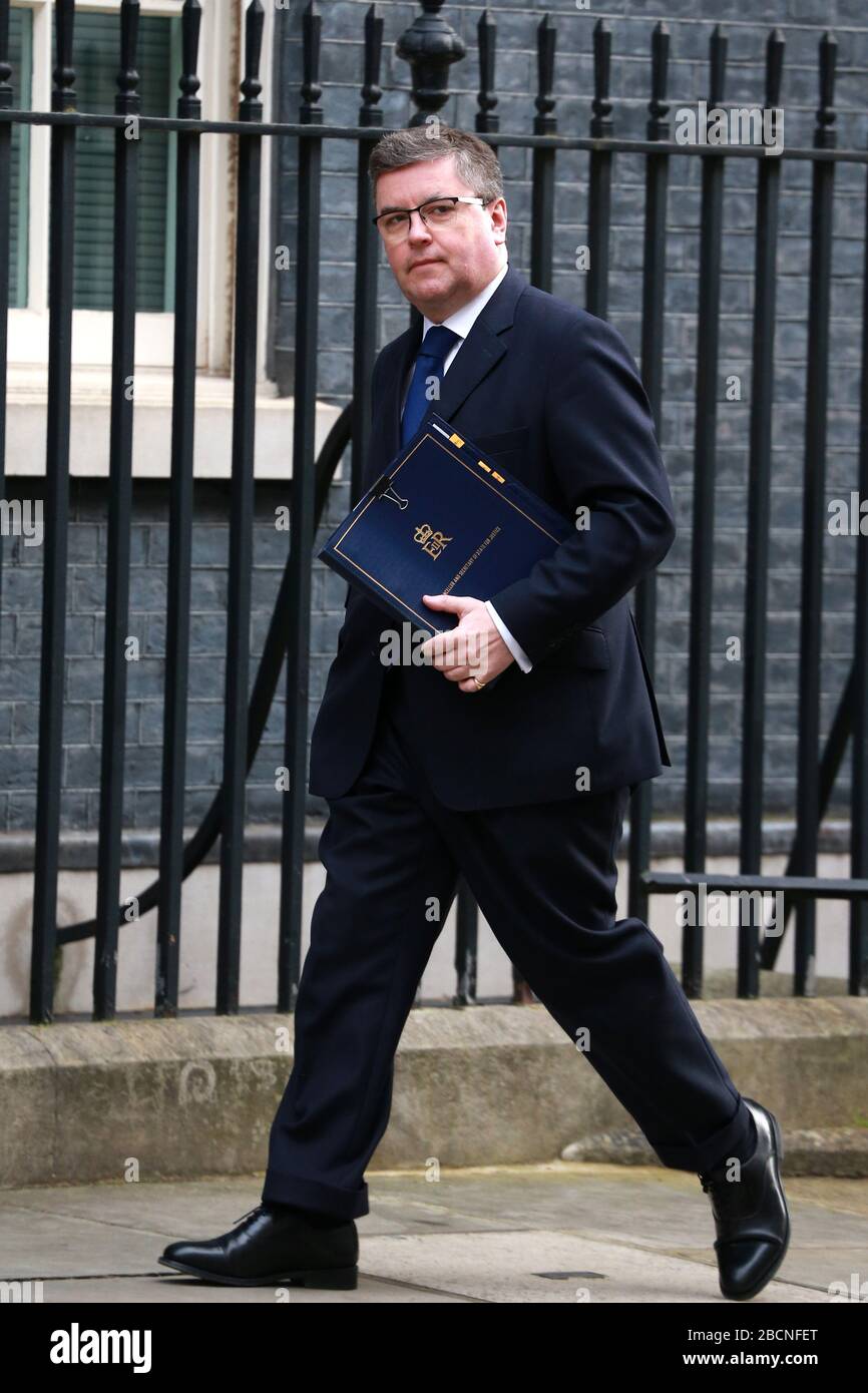 Londra, Regno Unito - 11 marzo 2020: Robert Buckland arriva per un incontro di gabinetto a 10 Downing Street a Londra, Regno Unito. Foto Stock