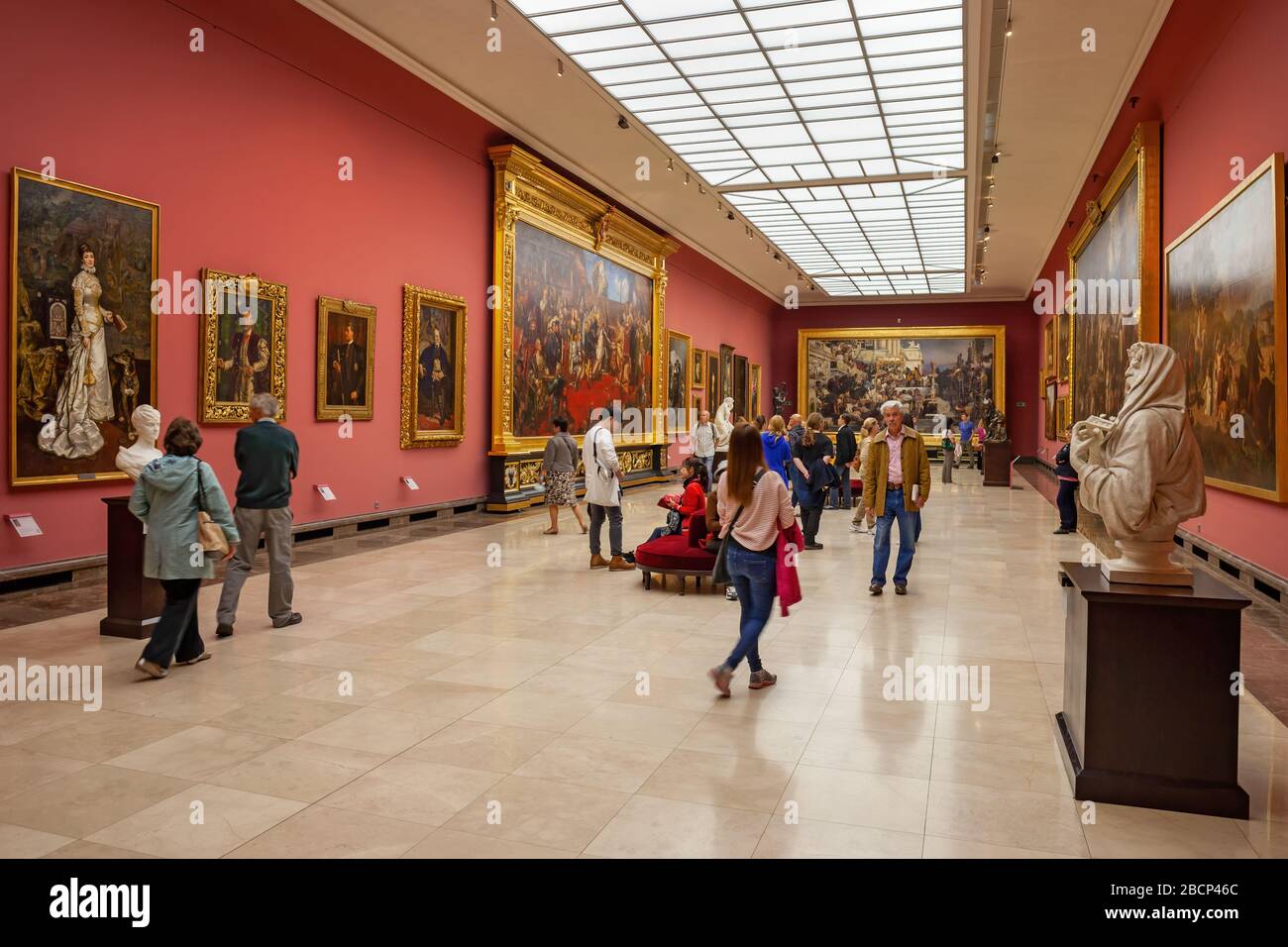 Polonia, Cracovia, Galleria d'arte polacca del 19th secolo nel ramo del Museo Nazionale di Sukiennice (Cloth Hall) Foto Stock