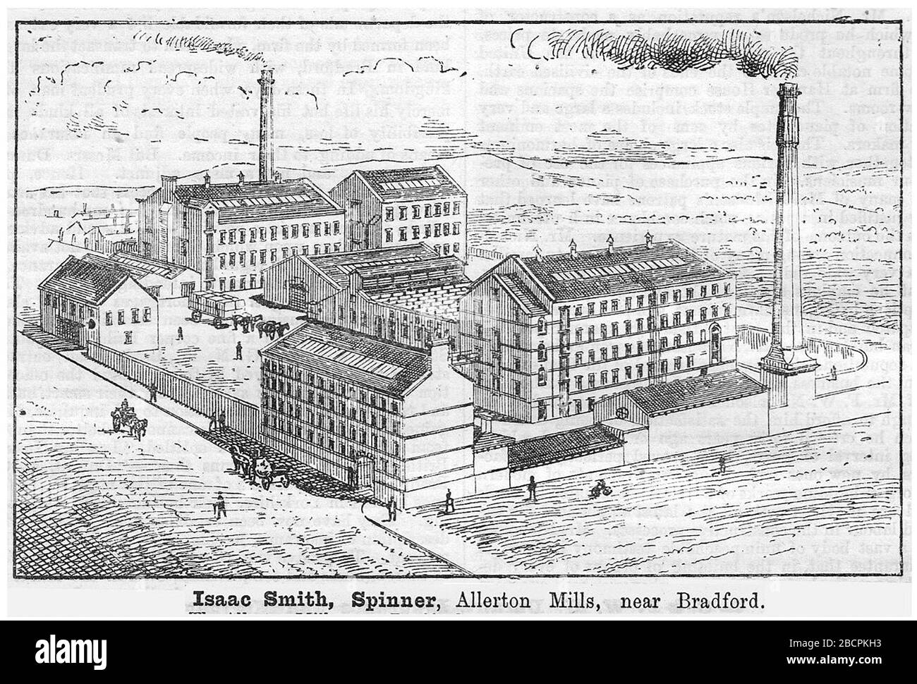 Isaac Smith, Spinner, Allerton Mills, Bradford 1893 Foto Stock