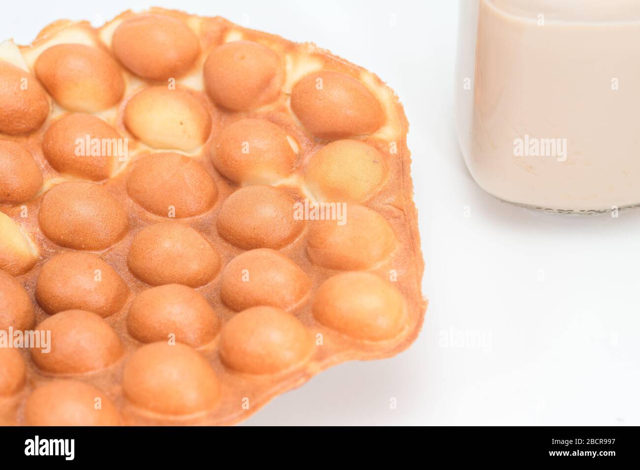 Tradizionale Hong Kong waffle morbido e croccante dal forno, Hong Kong Egg, uovo puff Foto Stock