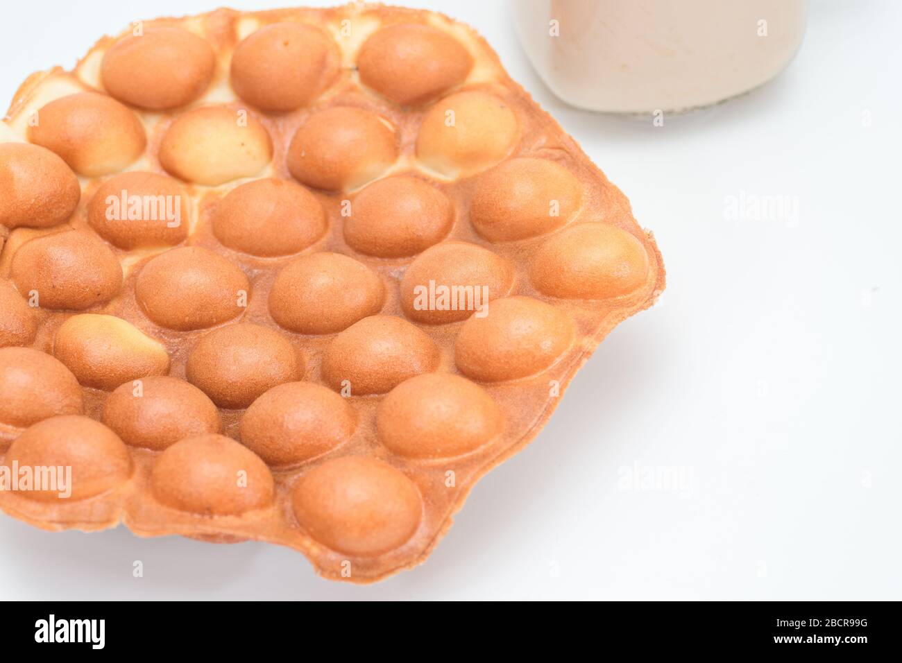 Tradizionale Hong Kong waffle morbido e croccante dal forno, Hong Kong Egg, uovo puff Foto Stock