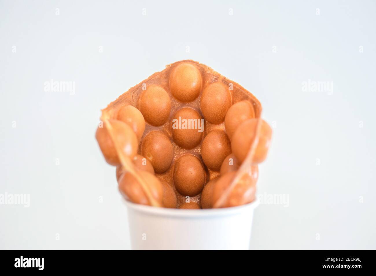 Tradizionale Hong Kong waffle morbido e croccante dal forno, Hong Kong Egg, uovo puff Foto Stock