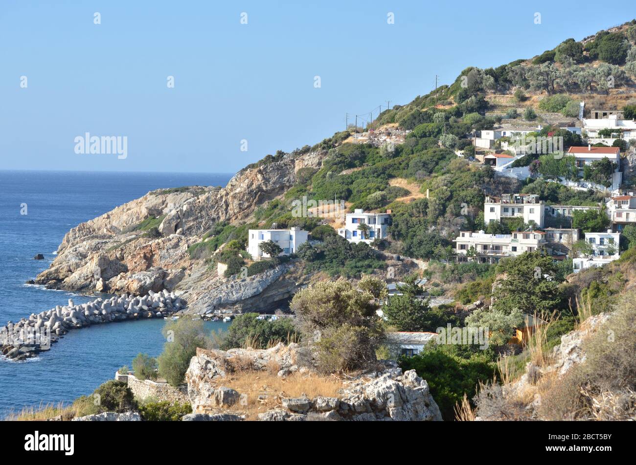 THERMA Village, isola di Ikaria Foto Stock