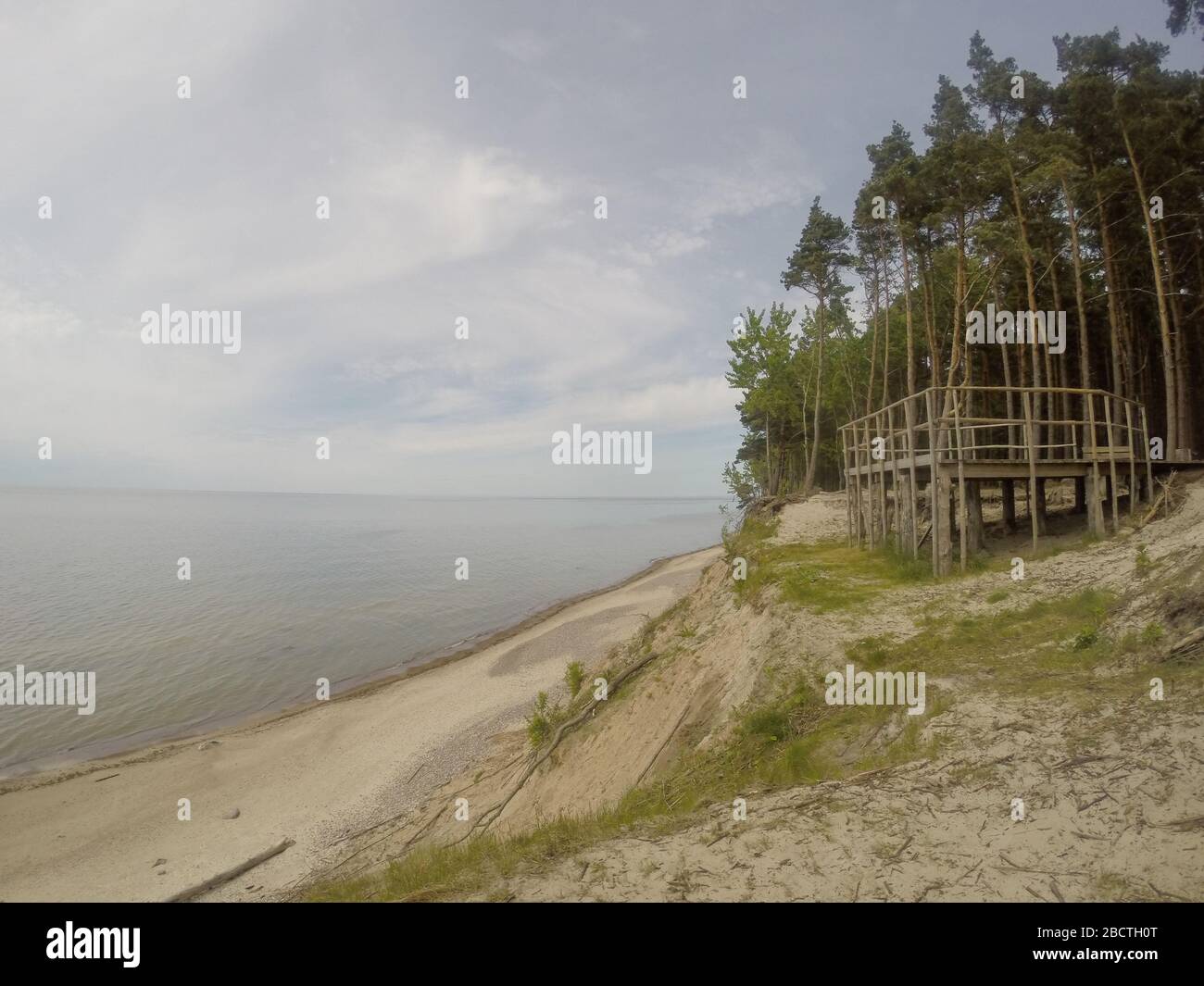 La spiaggia di cappello olandese (Klando kepure) situato vicino a Karkle o Klaipeda in Lituania Foto Stock