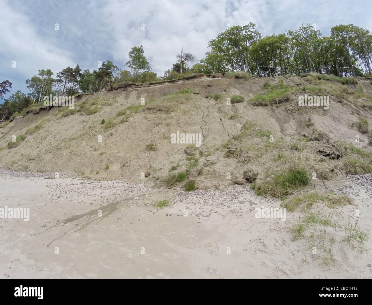 La spiaggia di cappello olandese (Klando kepure) situato vicino a Karkle o Klaipeda in Lituania Foto Stock