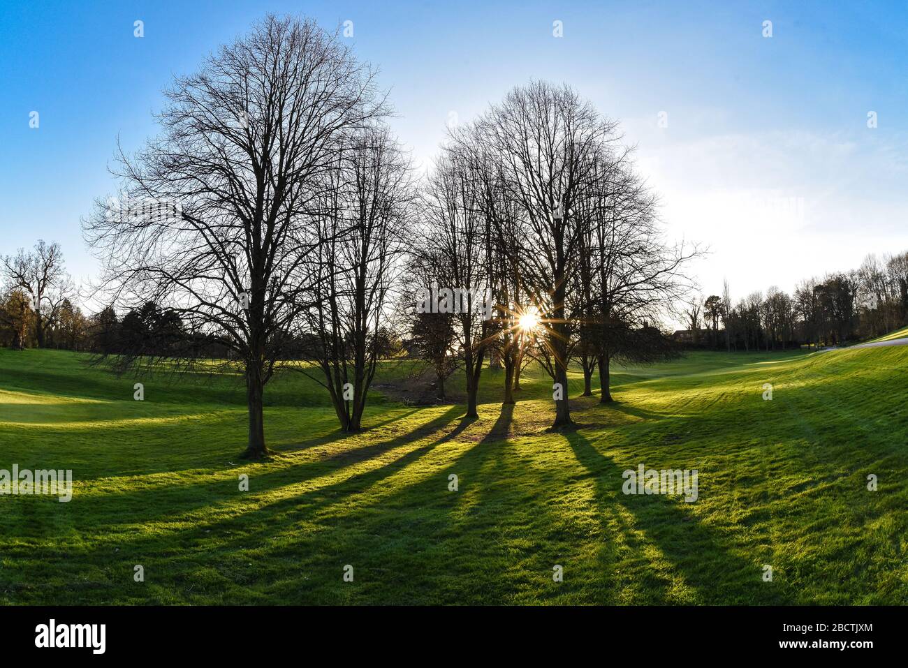 Tramonto di primavera Foto Stock