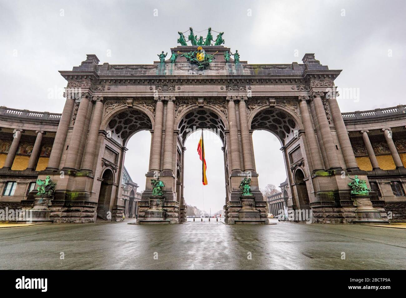 Arcades de Cinquatenaire a Bruxelles (Belgio) Foto Stock