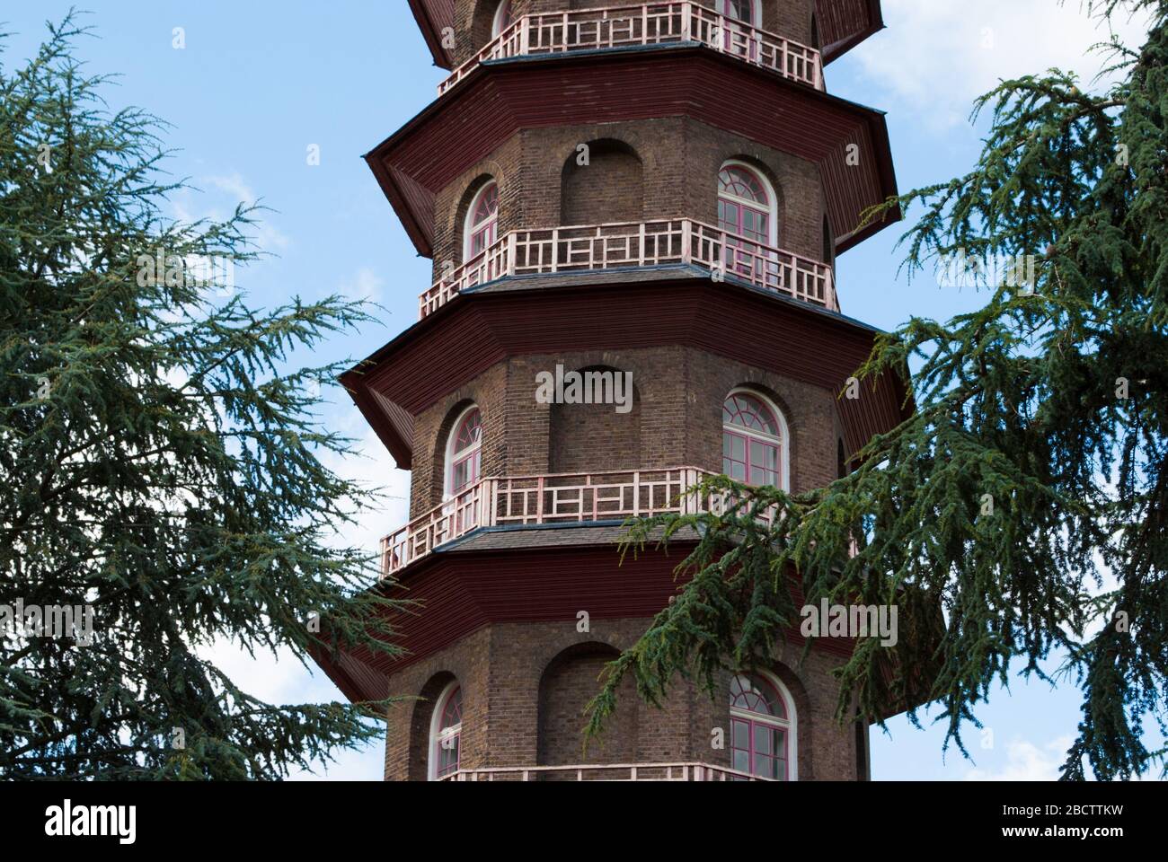 Great Pagoda Royal Botanic Gardens Kew Gardens, Richmond, London, TW9 di Sir William Chambers Foto Stock