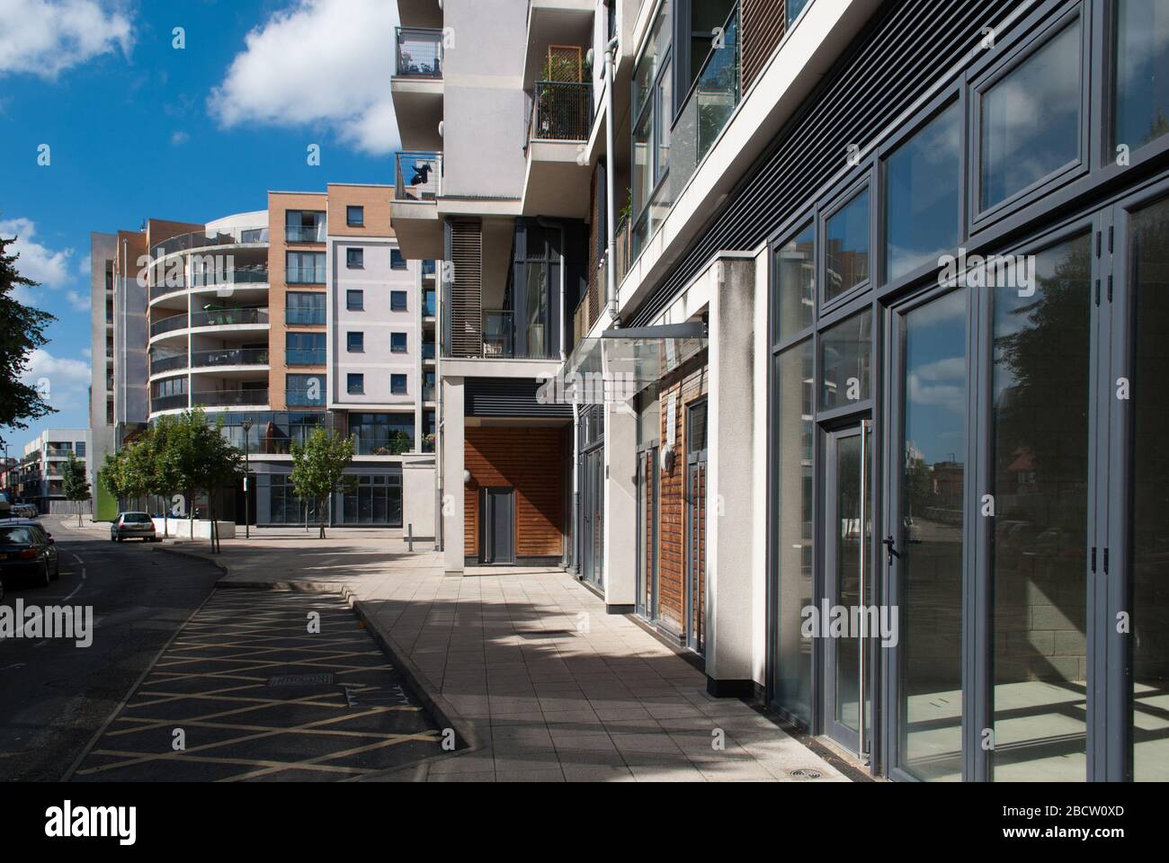 Askew Ward Edison Court & Tesla Court, Factory Quarter, Warple Way, London, W3 7FW Foto Stock