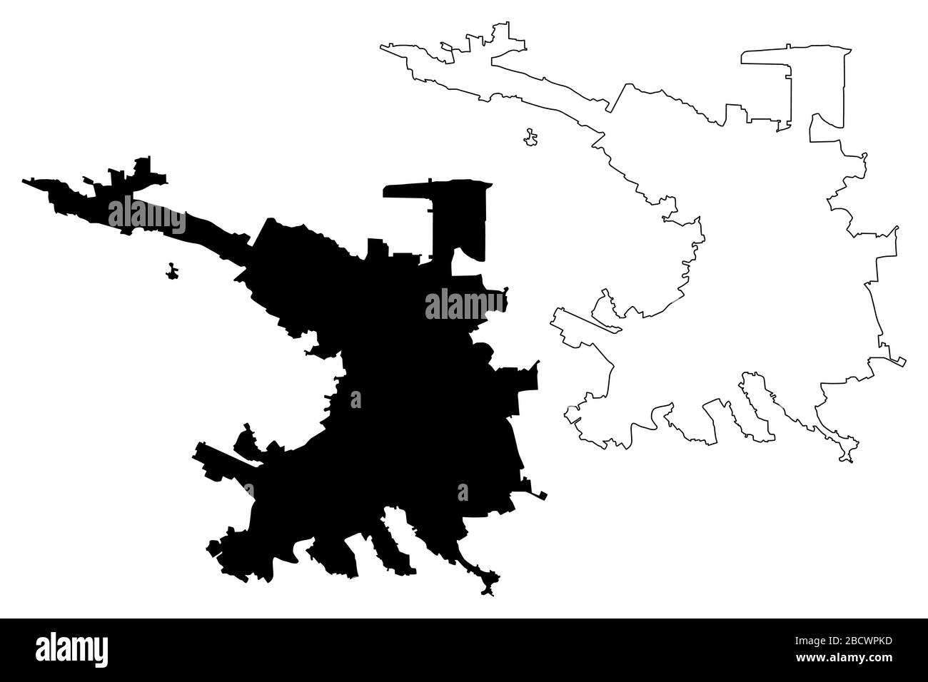 Grozny City (Federazione russa, Russia, Repubblica cecena) mappa vettore illustrazione, abbozzare schizzo Città di Grozny mappa Illustrazione Vettoriale