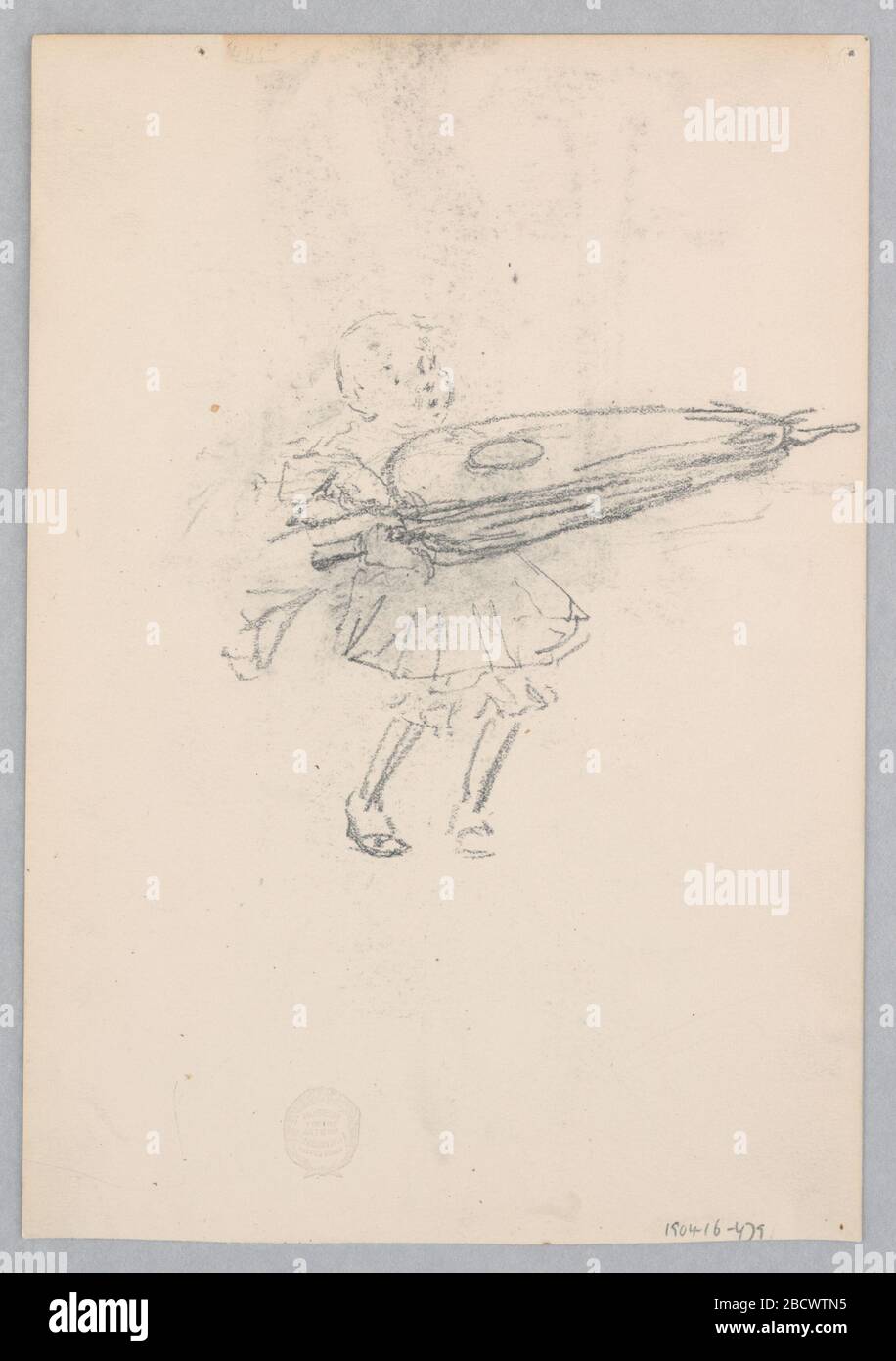 Caricatura. Ricerca in ProgressSketch di una giovane figura femminile. Caricatura Foto Stock