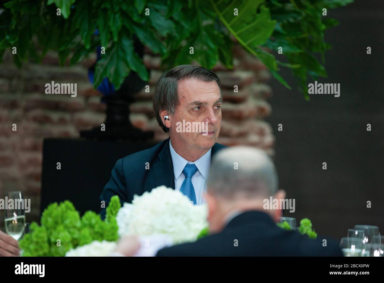 Presidente del Brasile Jair Bolsonaro Foto Stock