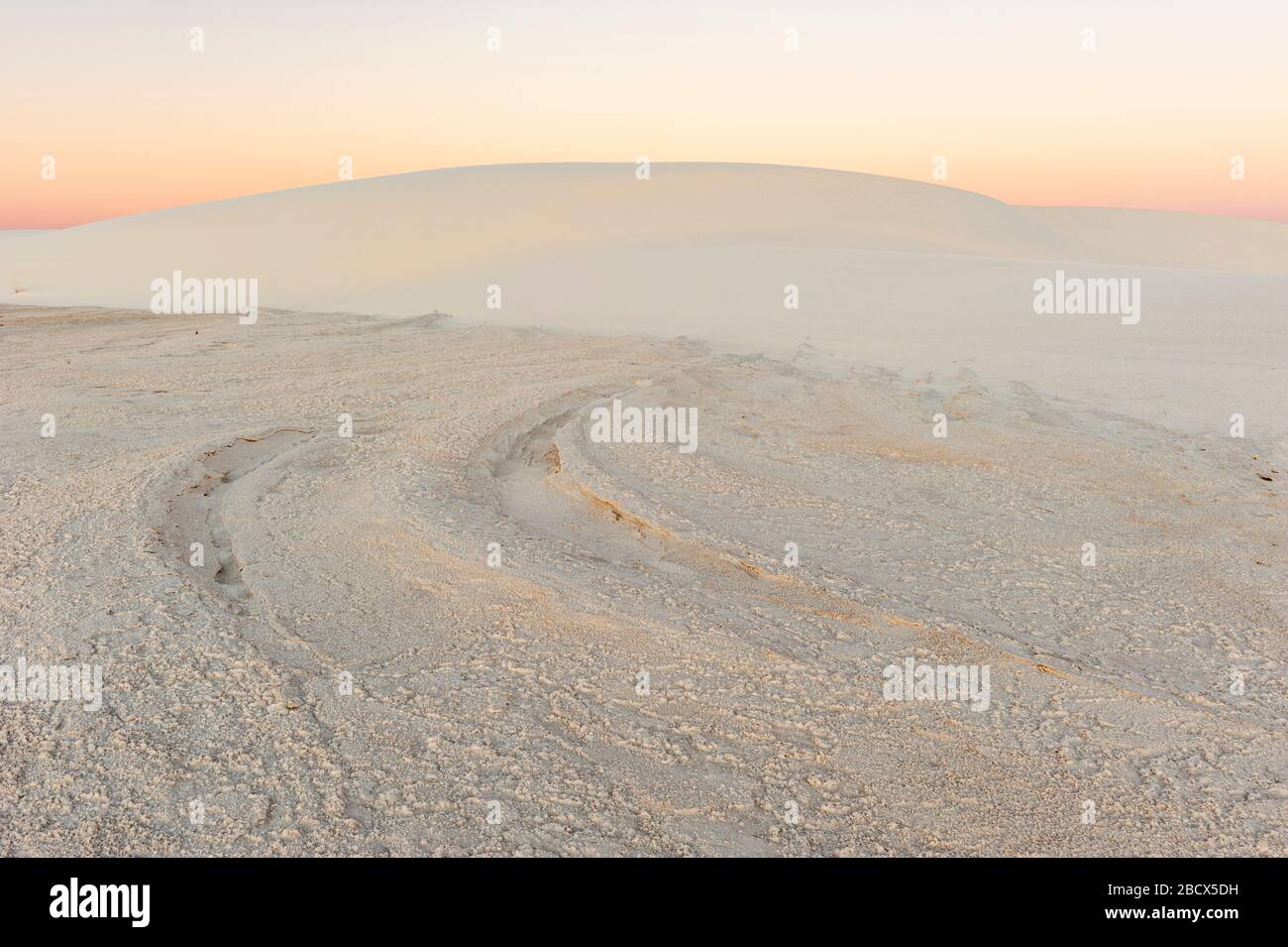 Natura, parchi nazionali degli Stati Uniti, paesaggio del New Mexico, formazioni di gesso, White Sands National Monument, White Sands National Park, New Mexico, New Mexico, New Mexico, USA. Foto Stock