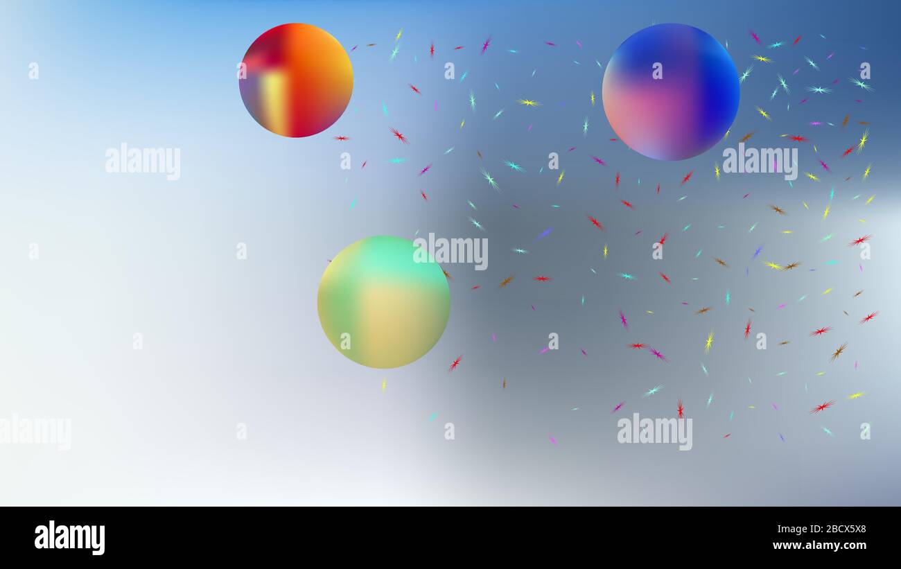 Il buon spazio a tema sfondo illustrazione. Professionale ad alta risoluzione e fresco. Illustrazione, miscela. Stelle, pianeti, segni. Universo colorato nuove stelle Illustrazione Vettoriale