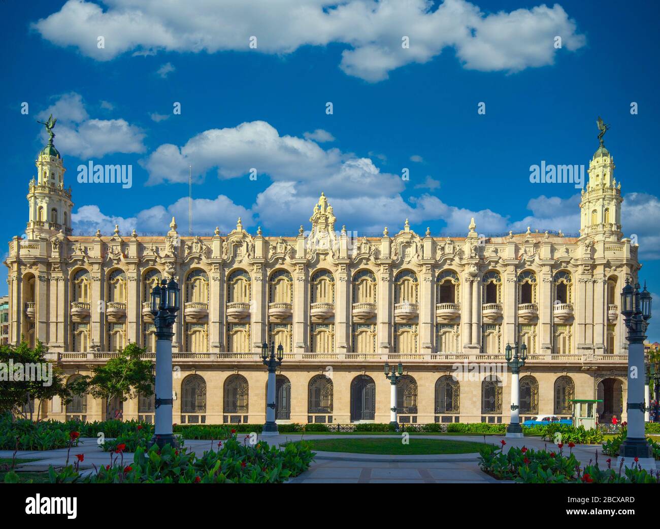 Il Gran Teatro dell'Avana (Gran Teatro de la Habana) ospita il Balletto Nazionale Cubano situato di fronte a El Capitolio nel centro di Old Havana (Havana v Foto Stock
