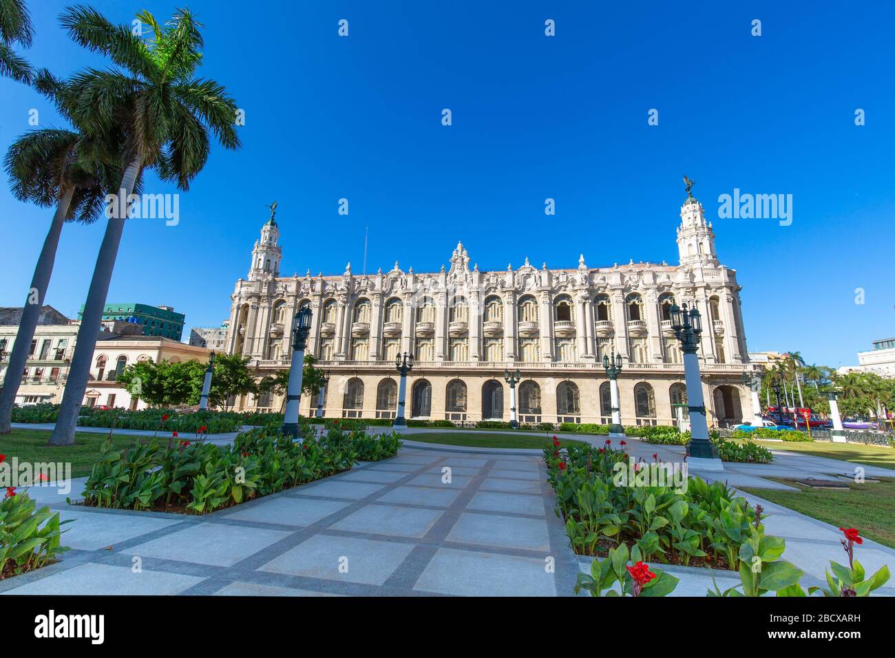 Il Gran Teatro dell'Avana (Gran Teatro de la Habana) ospita il Balletto Nazionale Cubano situato di fronte a El Capitolio nel centro di Old Havana (Havana v Foto Stock