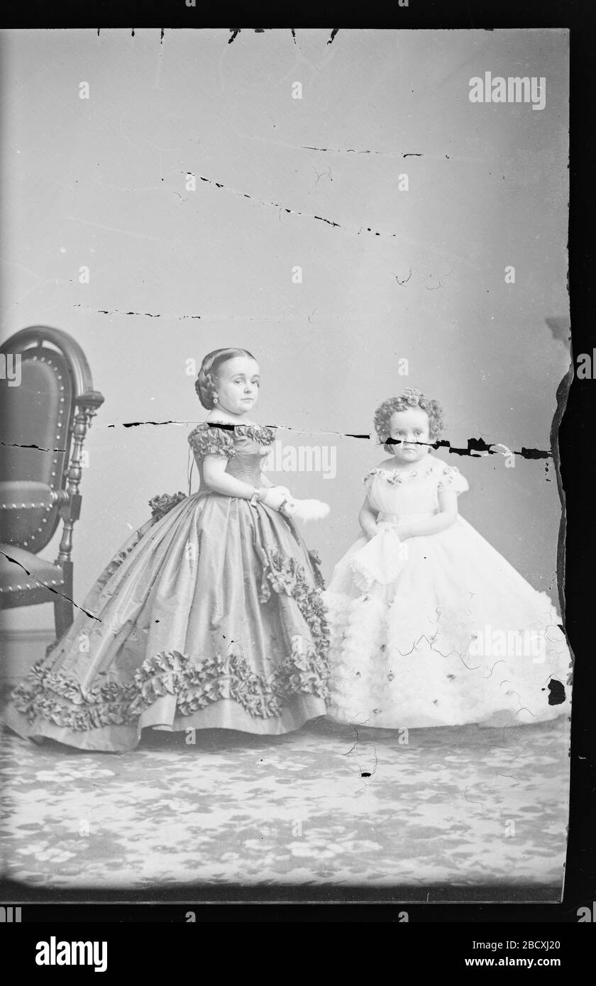 Lavinia Stratton e Minnie Warren. NPG.81.M3441.3 Foto Stock