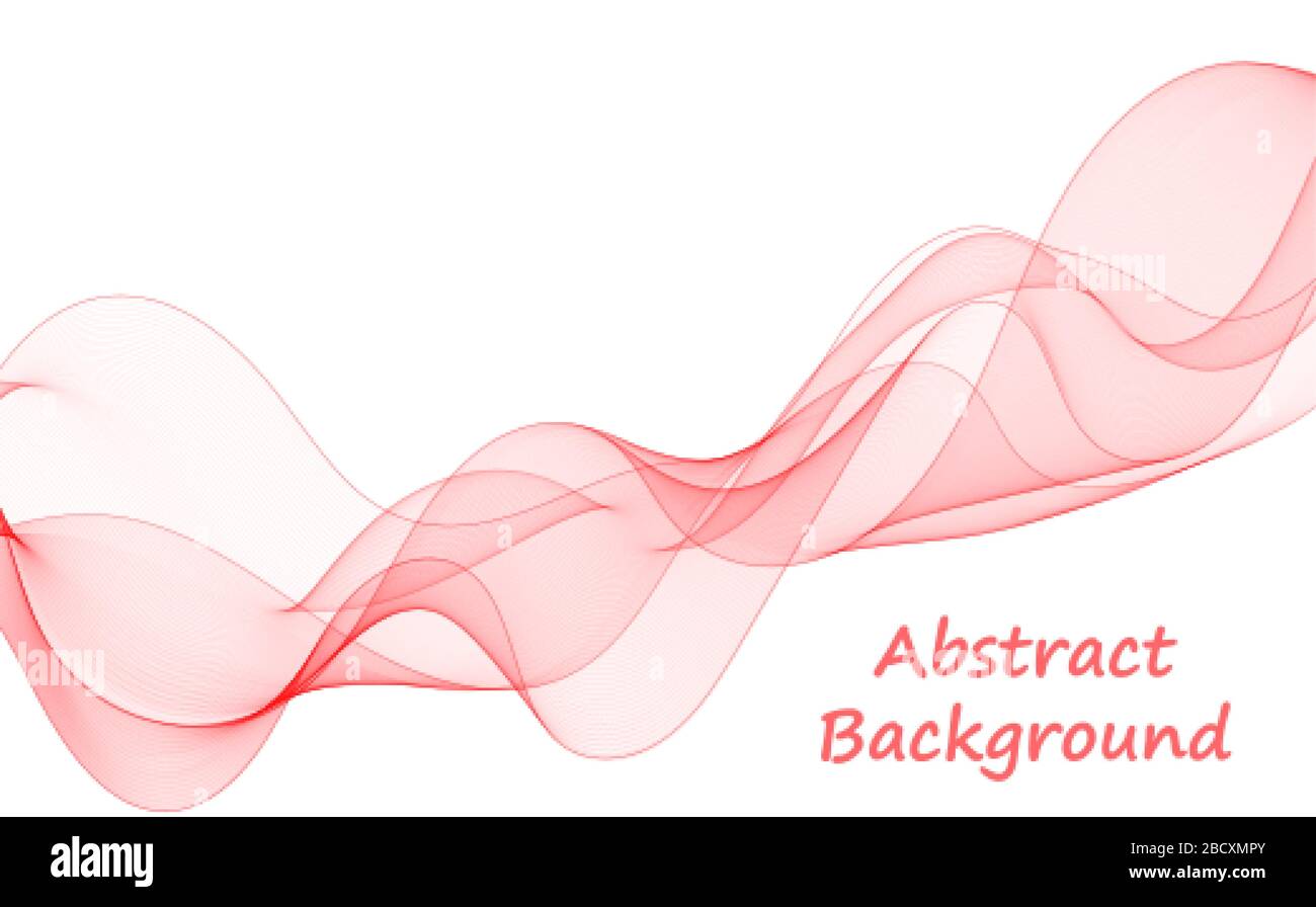 forma d'onda rossa astratta. layout per la presentazione Illustrazione Vettoriale